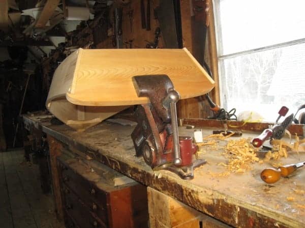 boatbuilding practice: the forty inch skiff off center