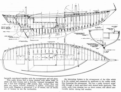 Fine Boat Designs: CARINA, a Cute Ketch by Aage Nielsen