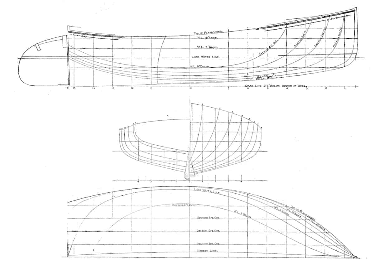 Twenty-two-foot Cruising Catboat, Beautifully Depicted | Off Center Harbor