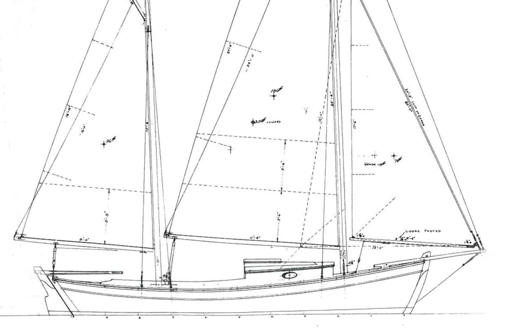 Murray Peterson's Designs: CURLEW, a Cowhorn - OffCenterHarbor.com